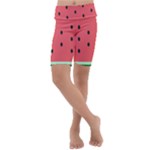 Watermelon Melon Fruit Healthy Food Meal Breakfast Lunch Juice Lemonade Summer Kids  Lightweight Velour Cropped Yoga Leggings