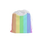 Rainbow Cloud Background Pastel Template Multi Coloured Abstract Drawstring Pouch (Medium)