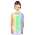 Rainbow Cloud Background Pastel Template Multi Coloured Abstract Kids  One Piece T-Shirt