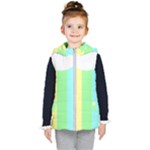 Rainbow Cloud Background Pastel Template Multi Coloured Abstract Kids  Hooded Puffer Vest
