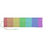 Rainbow Cloud Background Pastel Template Multi Coloured Abstract Roll Up Canvas Pencil Holder (L)