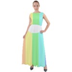 Rainbow Cloud Background Pastel Template Multi Coloured Abstract Chiffon Mesh Boho Maxi Dress