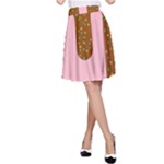 Ice Cream Dessert Food Cake Chocolate Sprinkles Sweet Colorful Drip Sauce Cute A-Line Skirt