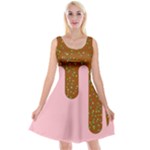 Ice Cream Dessert Food Cake Chocolate Sprinkles Sweet Colorful Drip Sauce Cute Reversible Velvet Sleeveless Dress