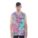 Lines Line Art Pastel Abstract Multicoloured Surfaces Art Men s Basketball Tank Top
