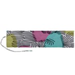 Lines Line Art Pastel Abstract Multicoloured Surfaces Art Roll Up Canvas Pencil Holder (L)