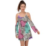 Lines Line Art Pastel Abstract Multicoloured Surfaces Art Boho Dress