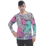 Lines Line Art Pastel Abstract Multicoloured Surfaces Art Men s Pique Long Sleeve T-Shirt