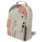 Pattern Line Art Texture Minimalist Design Flap Pocket Backpack (Small)