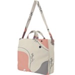 Pattern Line Art Texture Minimalist Design Square Shoulder Tote Bag