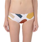 Boho Bohemian Style Design Minimalist Aesthetic Pattern Art Shapes Lines Classic Bikini Bottoms