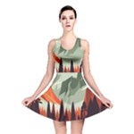 Mountain Travel Canyon Nature Tree Wood Reversible Skater Dress