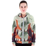 Mountain Travel Canyon Nature Tree Wood Women s Zipper Hoodie