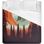 Mountain Travel Canyon Nature Tree Wood Duvet Cover (King Size)