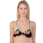 Mountain Travel Canyon Nature Tree Wood Reversible Tri Bikini Top