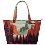 Mountain Travel Canyon Nature Tree Wood Back Pocket Shoulder Bag 