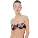 Mountain Travel Canyon Nature Tree Wood Classic Bandeau Bikini Top 