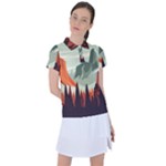 Mountain Travel Canyon Nature Tree Wood Women s Polo T-Shirt