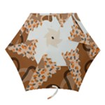 Bohemian Digital Minimalist Boho Style Geometric Abstract Art Mini Folding Umbrellas