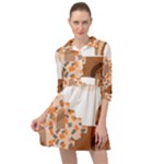 Bohemian Digital Minimalist Boho Style Geometric Abstract Art Mini Skater Shirt Dress