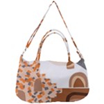 Bohemian Digital Minimalist Boho Style Geometric Abstract Art Removable Strap Handbag