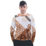 Bohemian Digital Minimalist Boho Style Geometric Abstract Art Men s Long Sleeve Raglan T-Shirt