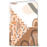 Bohemian Digital Minimalist Boho Style Geometric Abstract Art 8  x 10  Softcover Notebook