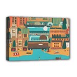 City Painting Town Urban Artwork Deluxe Canvas 18  x 12  (Stretched)