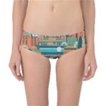 City Painting Town Urban Artwork Classic Bikini Bottoms