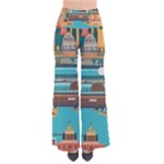 City Painting Town Urban Artwork So Vintage Palazzo Pants