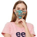 City Painting Town Urban Artwork Fitted Cloth Face Mask (Adult)