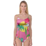 Ocean Watermelon Vibes Summer Surfing Sea Fruits Organic Fresh Beach Nature Camisole Leotard 