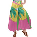 Ocean Watermelon Vibes Summer Surfing Sea Fruits Organic Fresh Beach Nature Women s Satin Palazzo Pants