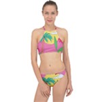 Ocean Watermelon Vibes Summer Surfing Sea Fruits Organic Fresh Beach Nature Halter Bikini Set
