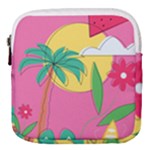 Ocean Watermelon Vibes Summer Surfing Sea Fruits Organic Fresh Beach Nature Mini Square Pouch