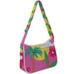 Ocean Watermelon Vibes Summer Surfing Sea Fruits Organic Fresh Beach Nature Zip Up Shoulder Bag