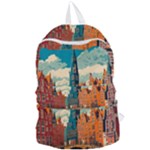 London England Bridge Europe Buildings Architecture Vintage Retro Town City Foldable Lightweight Backpack