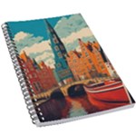 London England Bridge Europe Buildings Architecture Vintage Retro Town City 5.5  x 8.5  Notebook