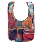 London England Bridge Europe Buildings Architecture Vintage Retro Town City Baby Bib