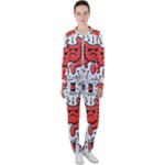 Health Gut Health Intestines Colon Body Liver Human Lung Junk Food Pizza Casual Jacket and Pants Set