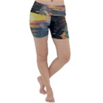 Pretty Art Nice Lightweight Velour Yoga Shorts