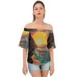 Pretty Art Nice Off Shoulder Short Sleeve Top