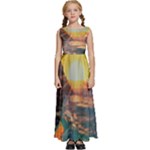 Pretty Art Nice Kids  Satin Sleeveless Maxi Dress