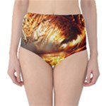 Wave Art Mood Water Sea Beach Classic High-Waist Bikini Bottoms