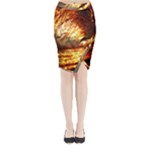 Wave Art Mood Water Sea Beach Midi Wrap Pencil Skirt