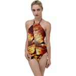 Wave Art Mood Water Sea Beach Go with the Flow One Piece Swimsuit