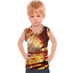 Wave Art Mood Water Sea Beach Kids  Sport Tank Top