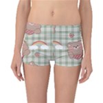 Bear Cartoon Pattern Strawberry Rainbow Nature Animal Cute Design Boyleg Bikini Bottoms