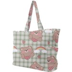 Bear Cartoon Pattern Strawberry Rainbow Nature Animal Cute Design Simple Shoulder Bag