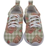 Bear Cartoon Pattern Strawberry Rainbow Nature Animal Cute Design Kids Athletic Shoes